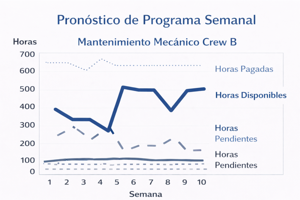 Pronóstico de horas para mantenimiento